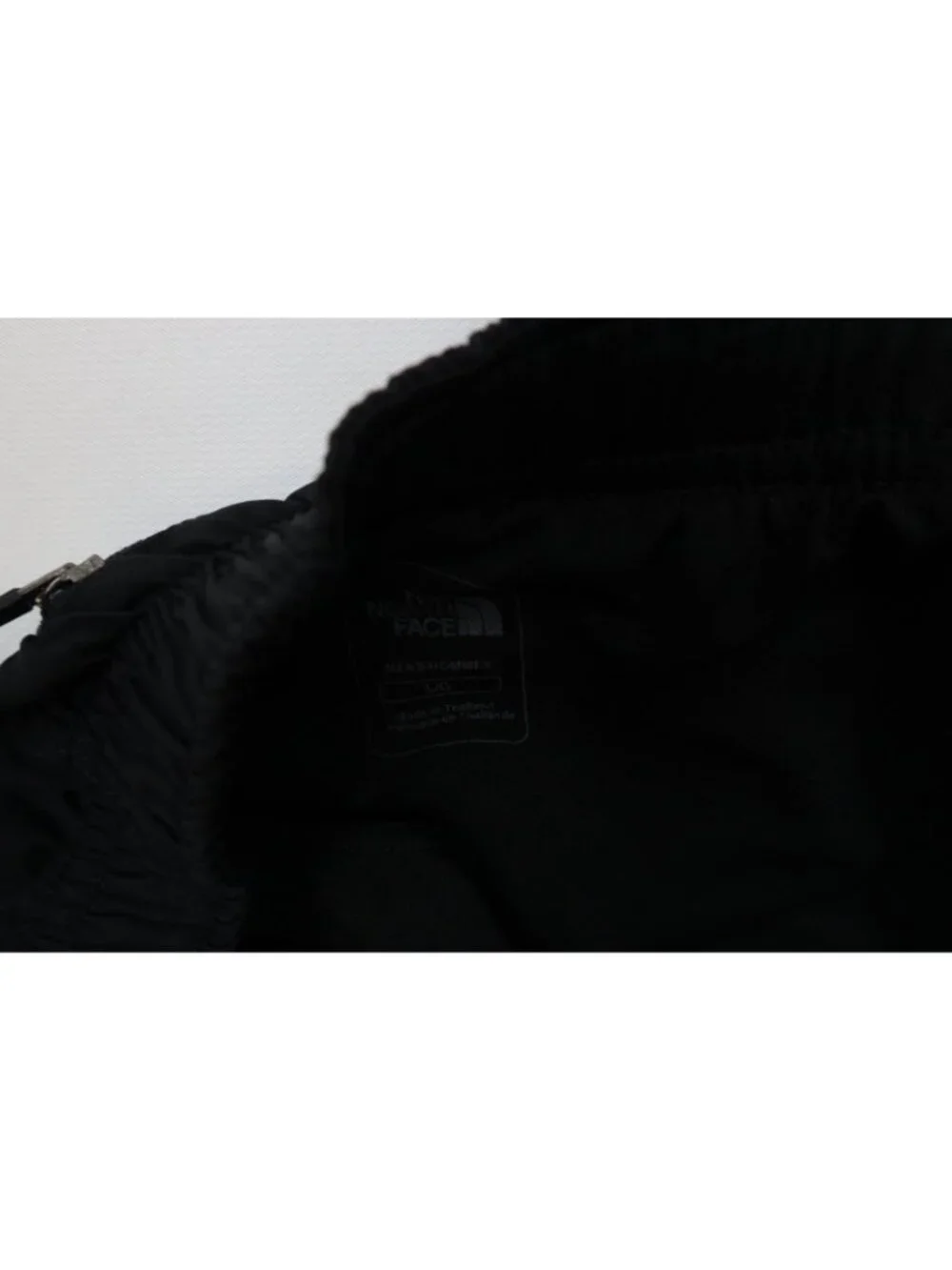 Vtg Y2K The North Face Mens Large Spell Out Triple Black Lined Running Shorts
